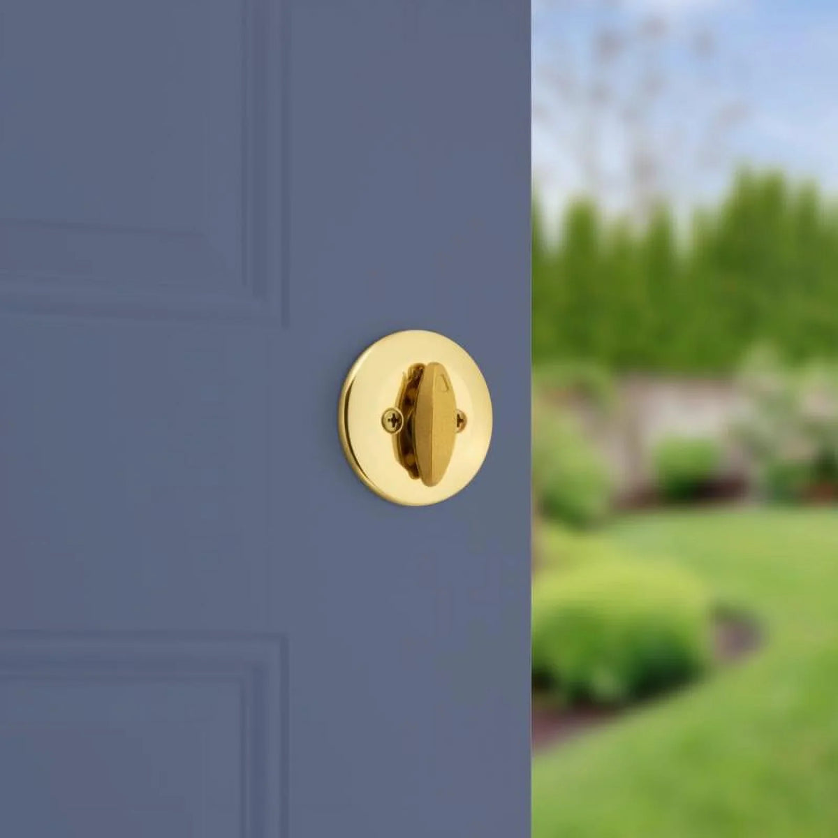Quantity 1 CP Brass 3 K6 Polished Kwikset Deadbolt, SMT RCS 660 Security RCAL - Single-Cylinder