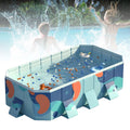 Collapsible Pool Garden Kiddie Swimming Ground Pool Backyard(Blue) 113" for Above Non-Inflatable ANJORALA