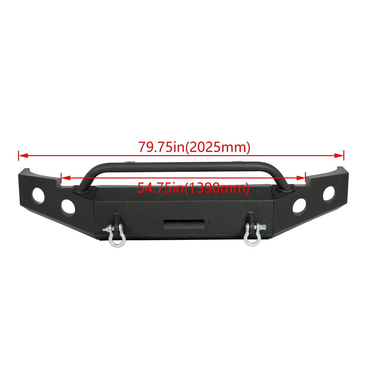 2011 2007-2013 2009 Front Powder Packages Steel Kojem Chevy Silverado Fit -2 Bumper 2010 Coated for D-Rings Winch Bar 2008 Plate Push 2012 w/ 1500