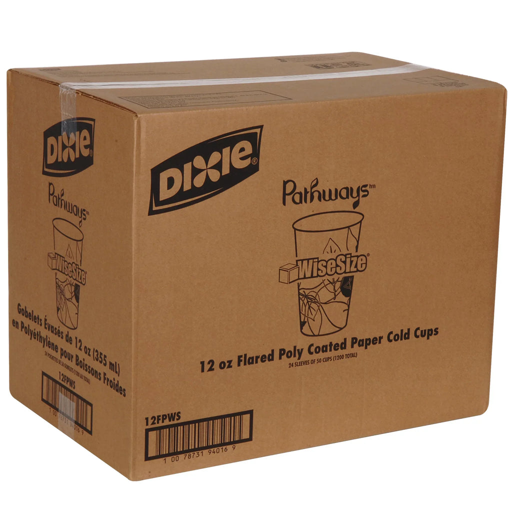 by Cup Sleeves 24 oz. Cups Count Sleeve, Cold Case) Pathways, GP (Georgia-Pacific), PRO Per (12FPWS) Polycoated (50 Dixie® 1,200 Paper Per 12
