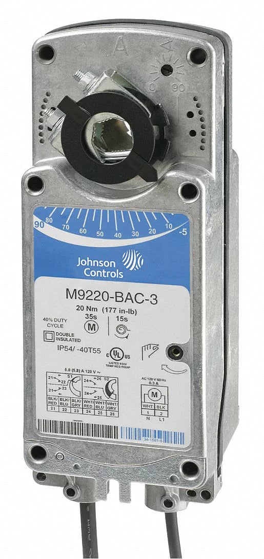 Johnson 177 Controls Valve, in-lb M9220-AGA-3 and Damper Actuator,