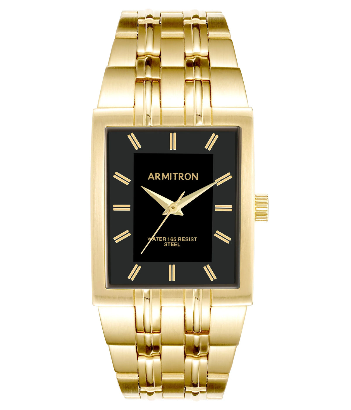 Tone Armitron Mens Watch with outfit Band Gold Metal Bracelet