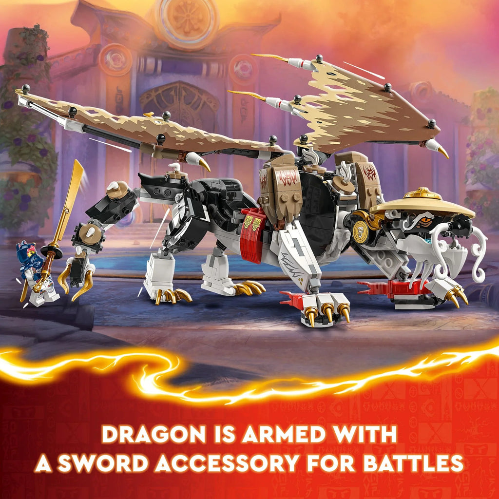 Play, Ninja NINJAGO Boys Toy and Egalt with Dragon and Master 71809 Girls Group Toy for Hero Figure, Ages Independent Action or Up, LEGO Idea for Gift the Set Minifigures 5 Battle 8 Dragon