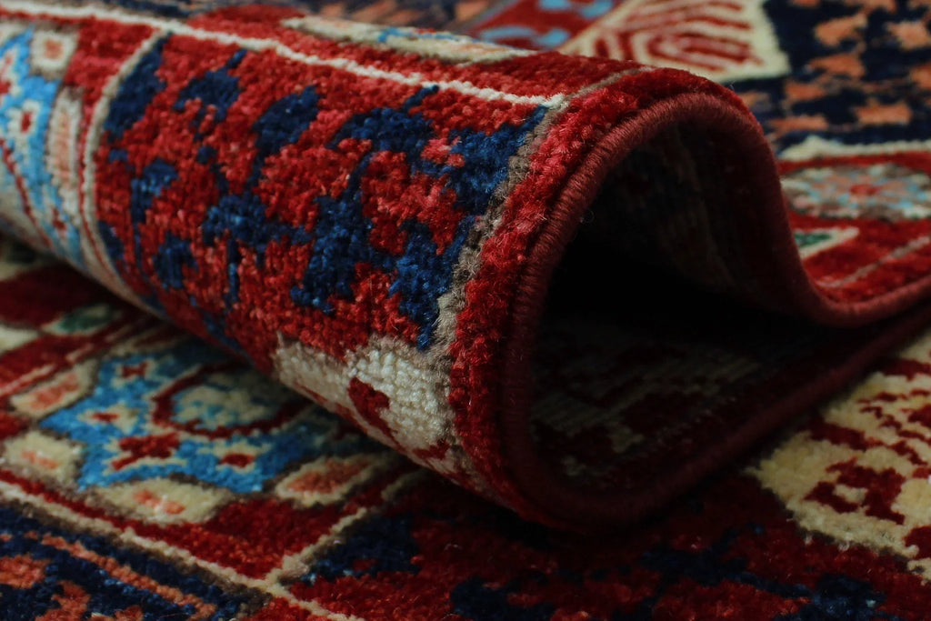 Red/Blue Freda 14'11" 2'8" Runner, x Aria