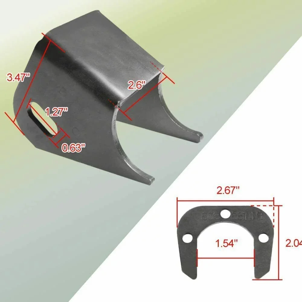 Jeep Front Side TJ XJ Control 2x Bracket Arm For Axle Lower ELITEWILL MJ Mount ZJ Brackets