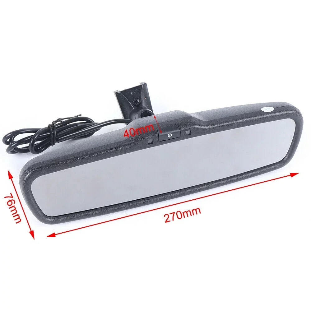 Dimming Camera CNCEST Reverse Mirror+Bracket 4.3" Auto Parking Rear Car Backup View for