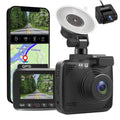G-Sensor, WDR, GPS WiFi Wide 4K Recording, and Car for Camera, FHD with with Monitor, 2160P Built-in Recorder Cam Cars, Cam Vision, Loop Dash Front Dash Angle 170° Parking Driving Rear Night &