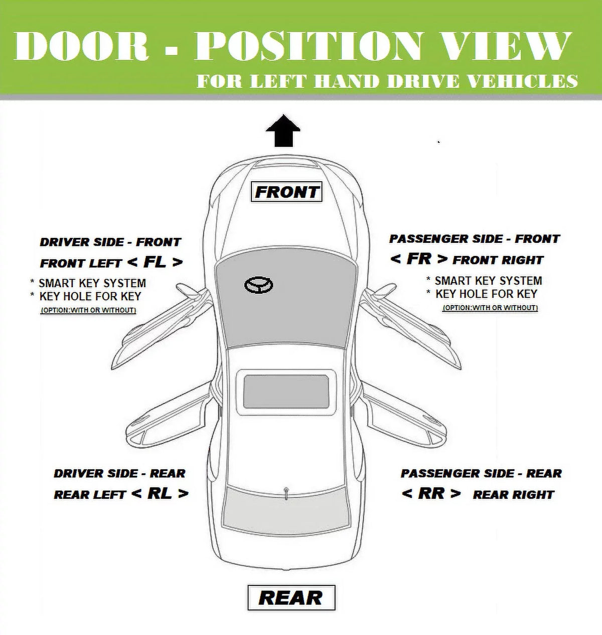 Set Rear 1998 4pcs Honda Right Dark For 2002 Door Advance Accord 98-02 Front of 1999 Outside CF Handle 2001 2000 G87P Pearl Exterior Left Emerald