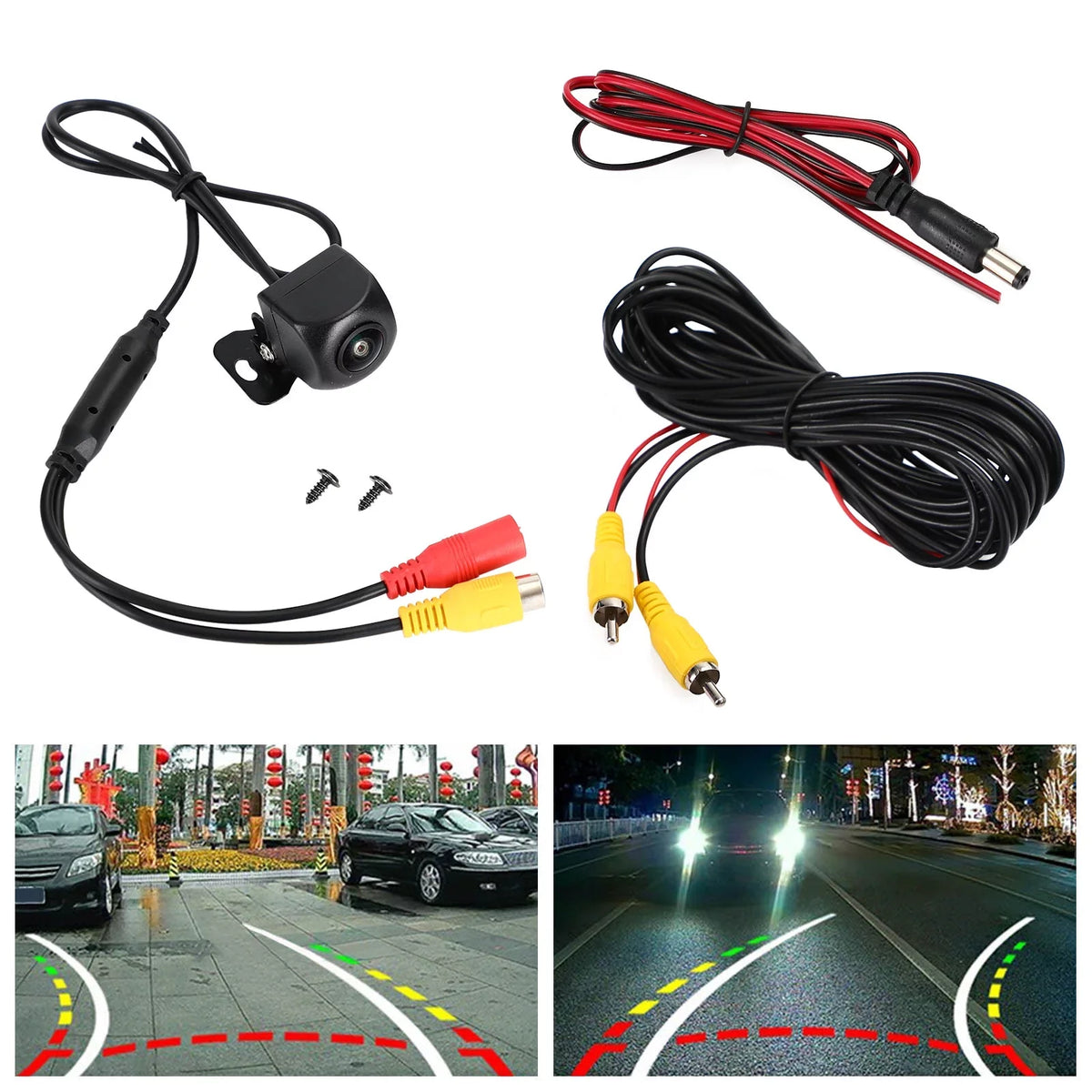 Line Parking Camera Night View Trajectory SUV Reverse Dynamic Rear Car Truck