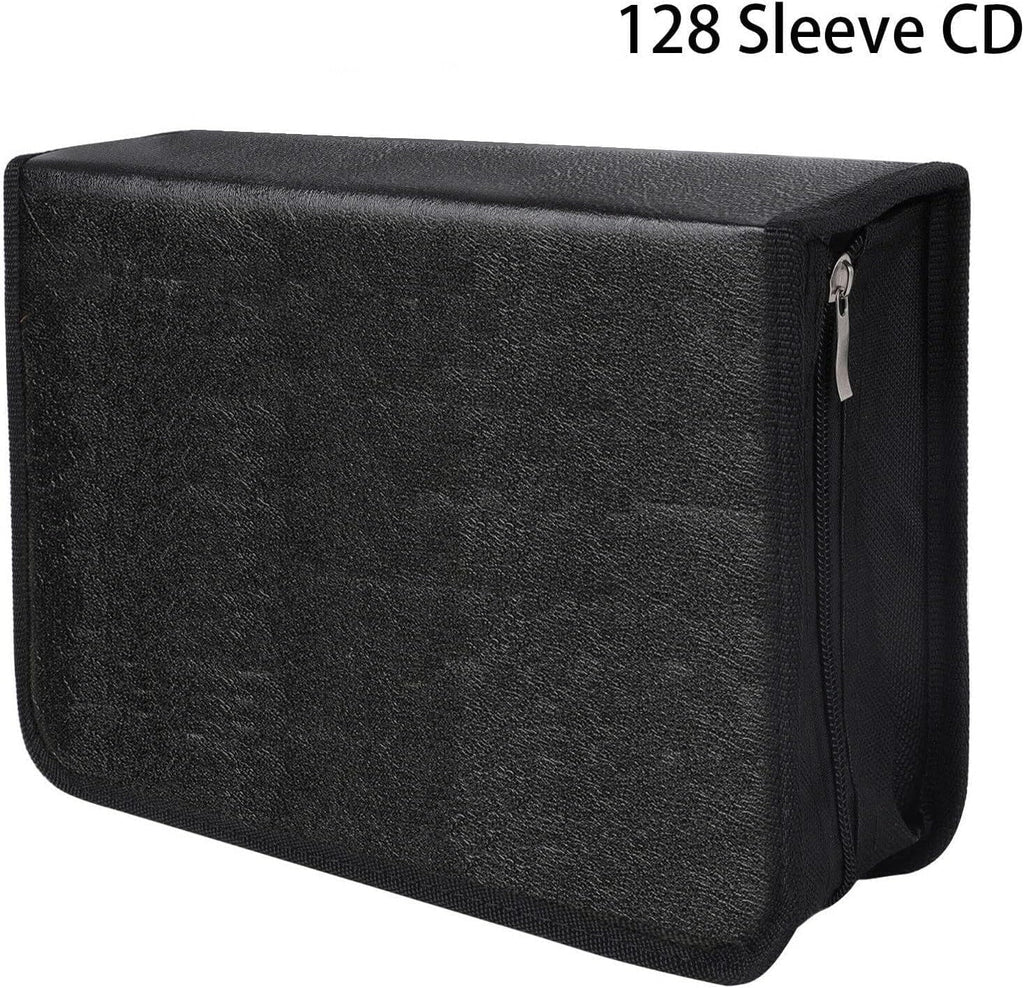 Zippers, Binder Portable Organizer / Capacity Car Leather Storage Holder Home, 80 Bag Wallet, With For / Disc Case Storage PU Office,Travel, Case