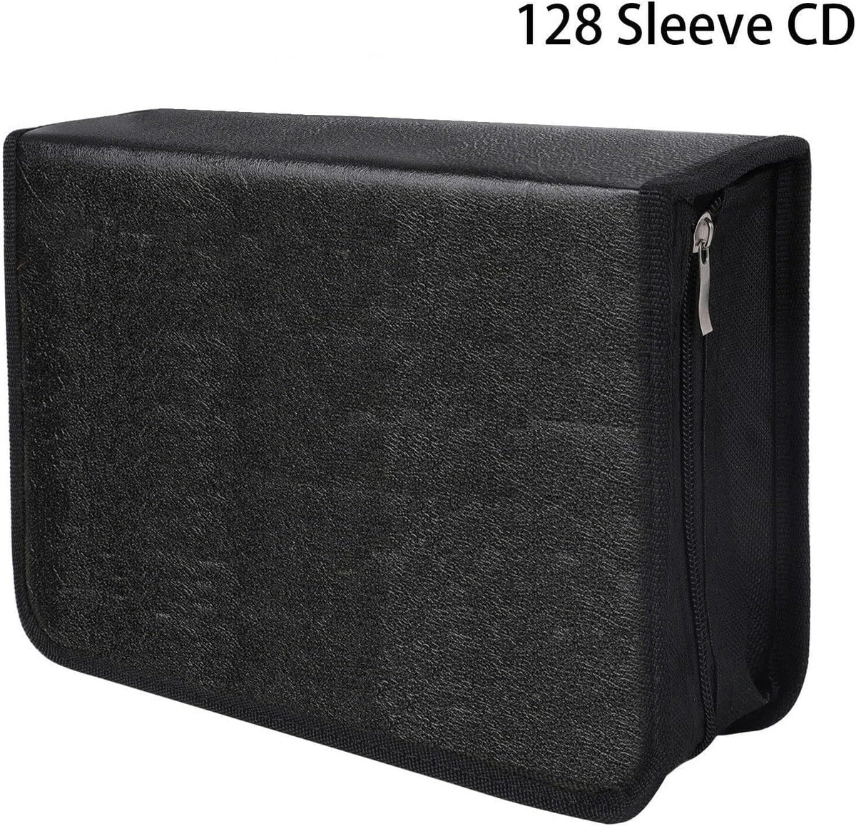 Zippers, Binder Portable Organizer / Capacity Car Leather Storage Holder Home, 80 Bag Wallet, With For / Disc Case Storage PU Office,Travel, Case