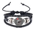 Bracelet Leather Corselet Chevalier Woven Wristband Braided Rope Animation