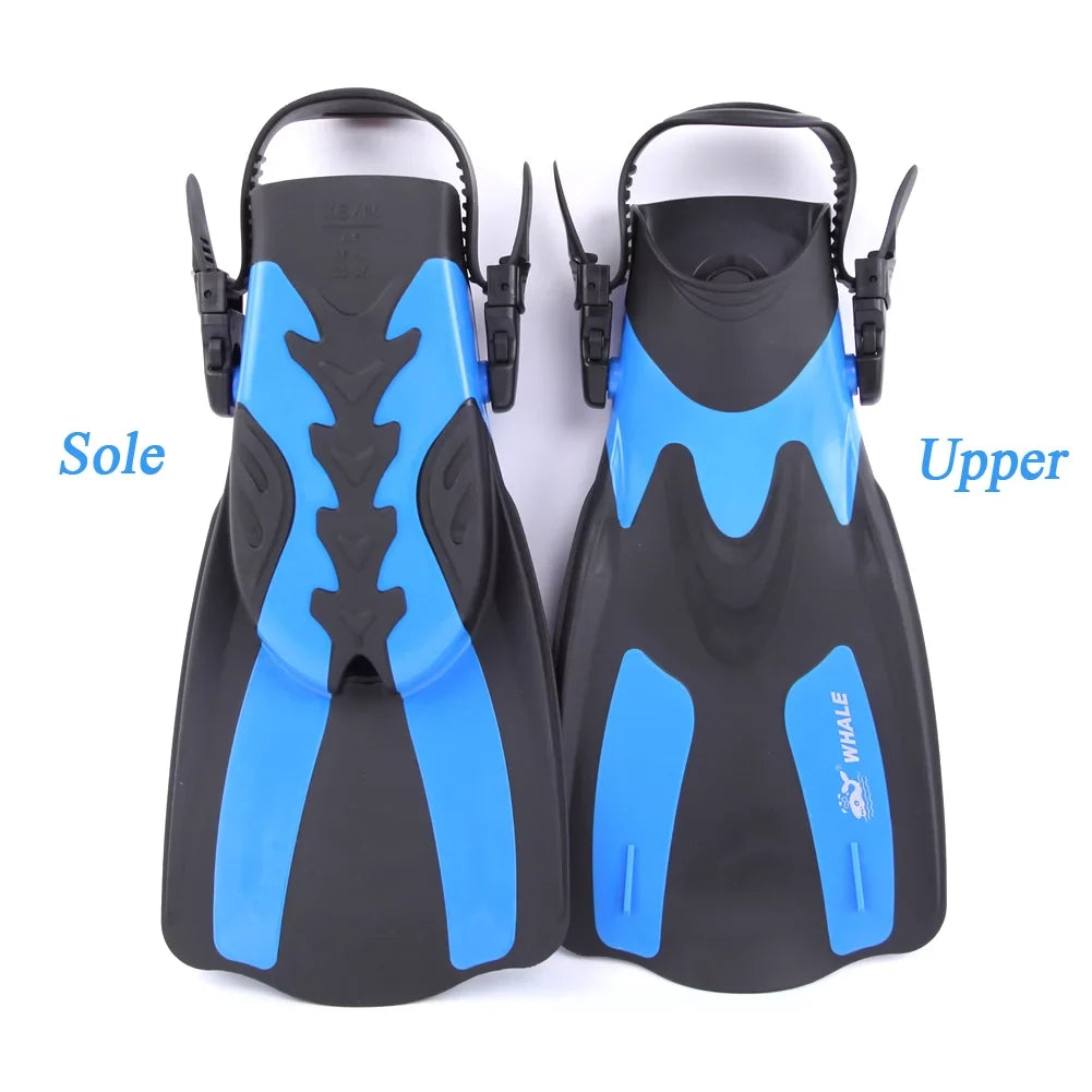 for WHALE Heel Adjustable Perfect liquid Swim Snorkeling and Fins