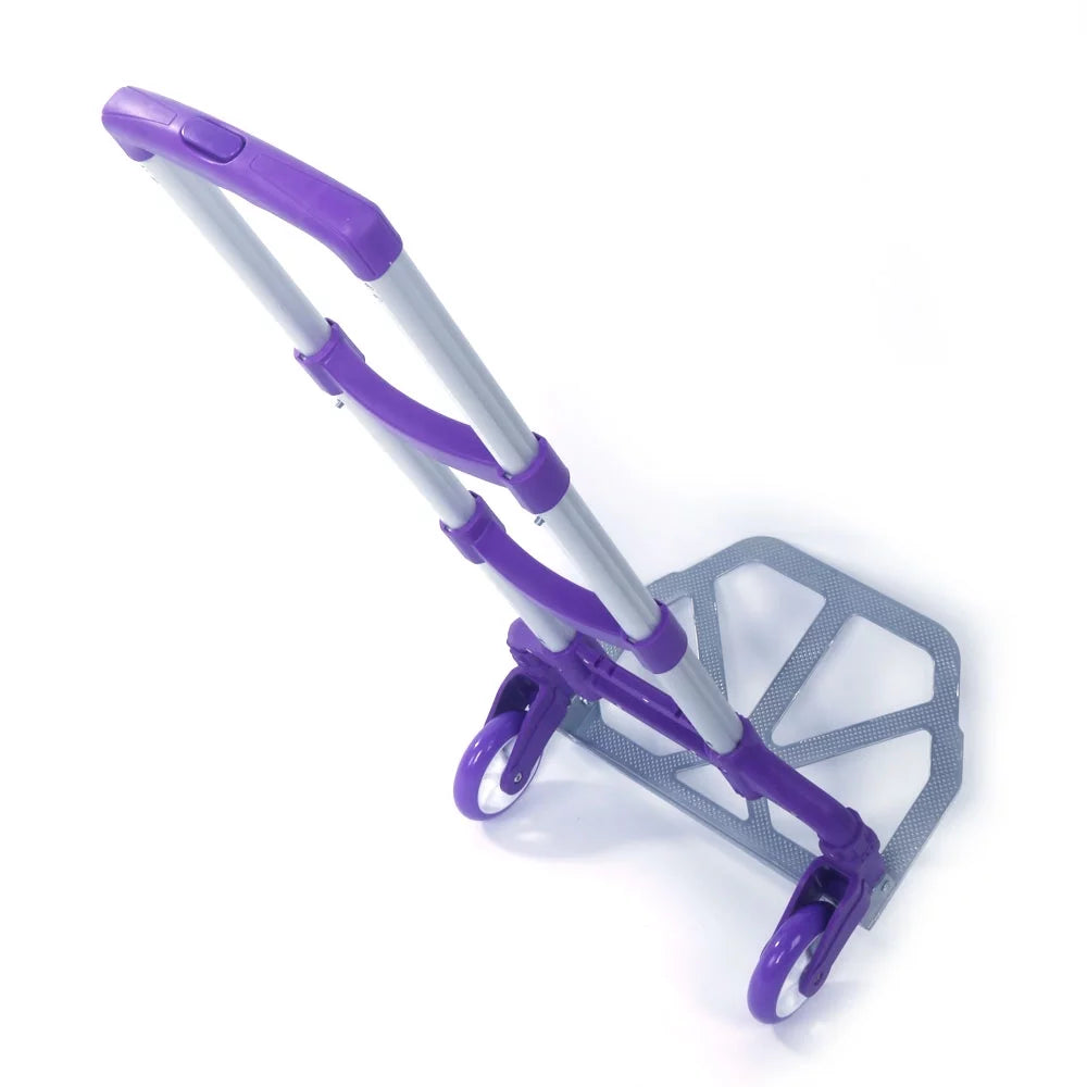 Truck BMTBUY Push Trolley Purple Portable Cart Dolly Luggage Aluminium Collapsible Folding Hand