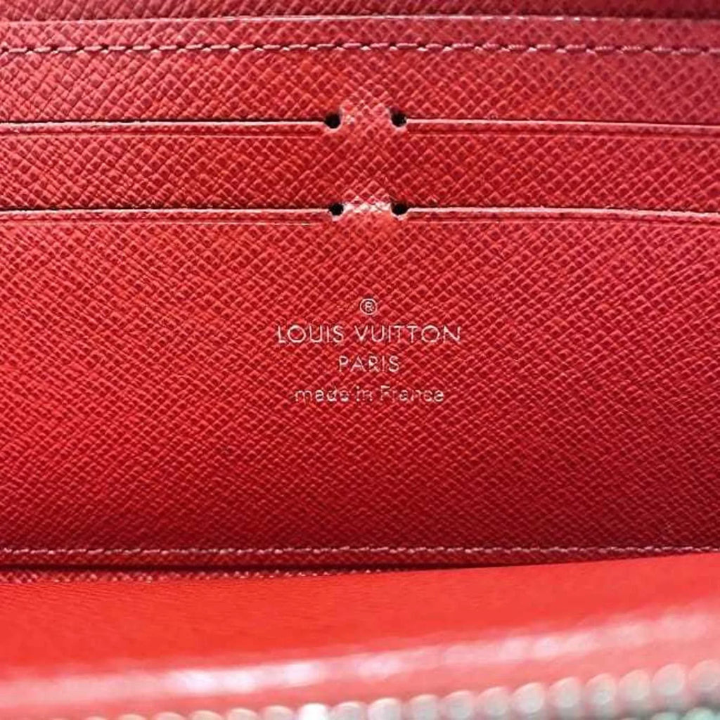 M60913 Long Pre-Owned MI1115 Clemence Epi Leather Red (Good) LV Portefeuille Coquelicot Wallet