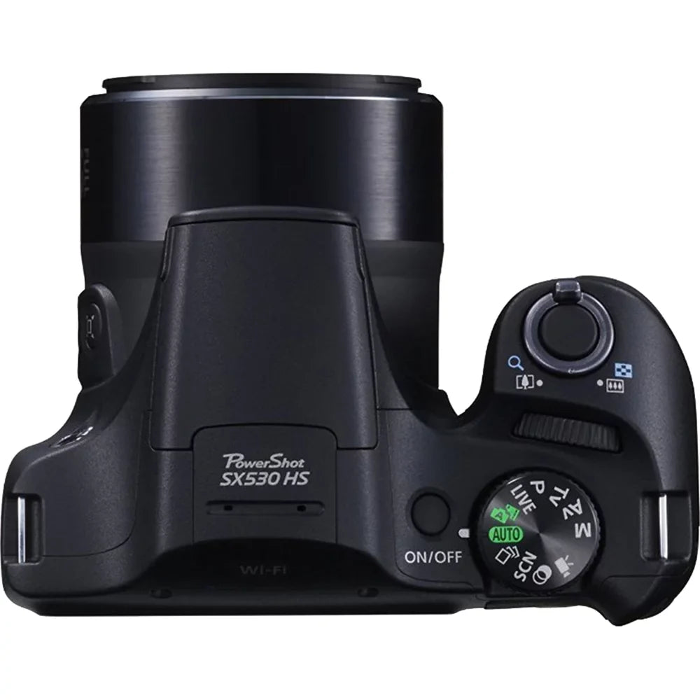 SX530 HS Camera HD 16MP Deluxe PowerShot Opt Canon Full Zoom Memory SD Black Battery 32GB Secure Bundle. P 1150mah Digital Digital 50x Includes Card,