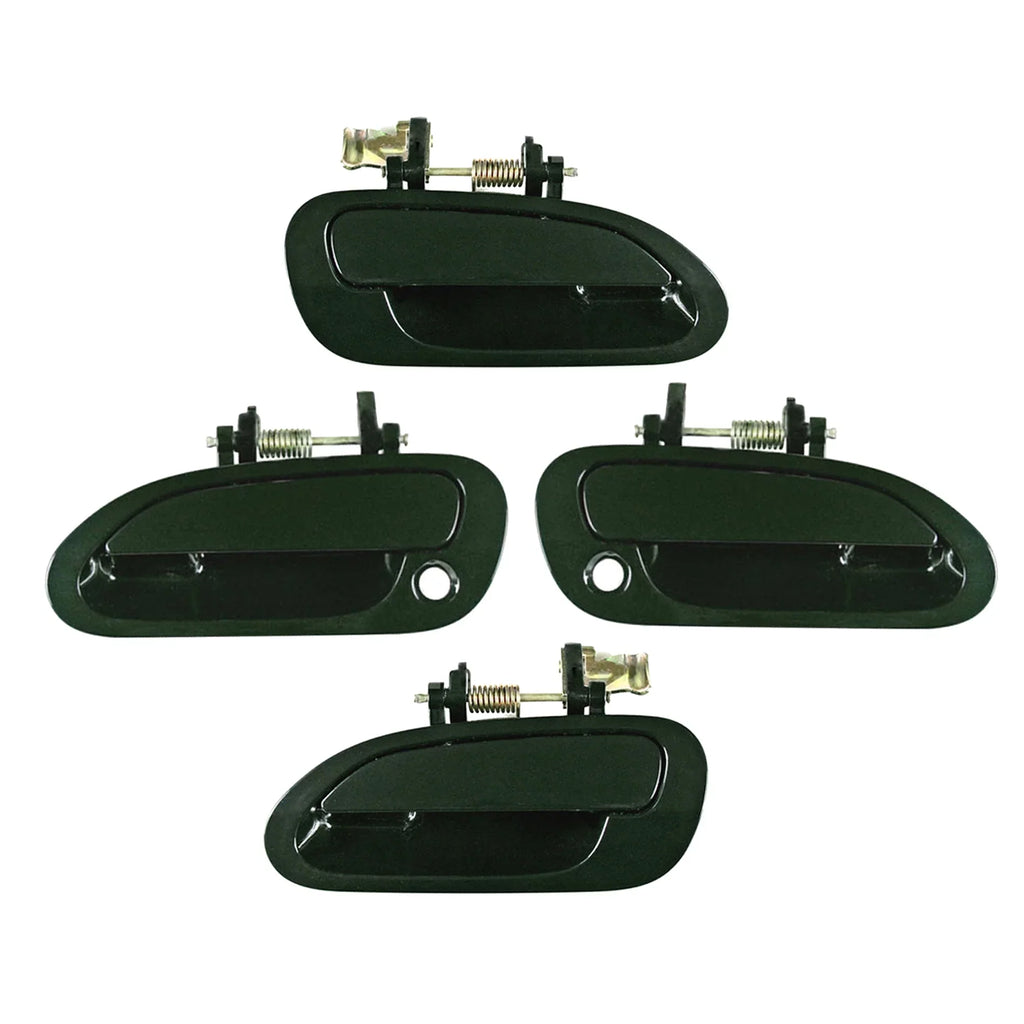 Set Rear 1998 4pcs Honda Right Dark For 2002 Door Advance Accord 98-02 Front of 1999 Outside CF Handle 2001 2000 G87P Pearl Exterior Left Emerald