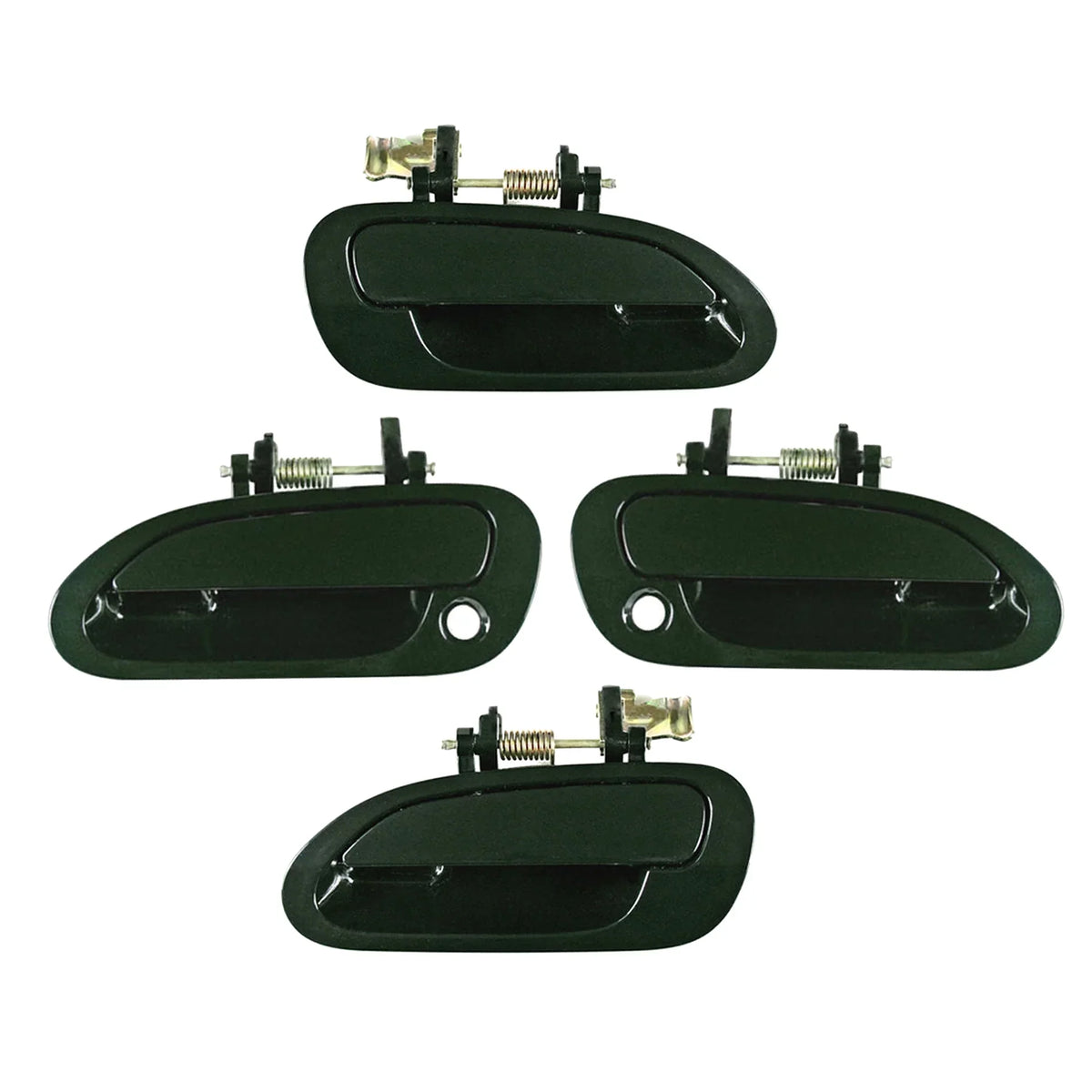 Set Rear 1998 4pcs Honda Right Dark For 2002 Door Advance Accord 98-02 Front of 1999 Outside CF Handle 2001 2000 G87P Pearl Exterior Left Emerald