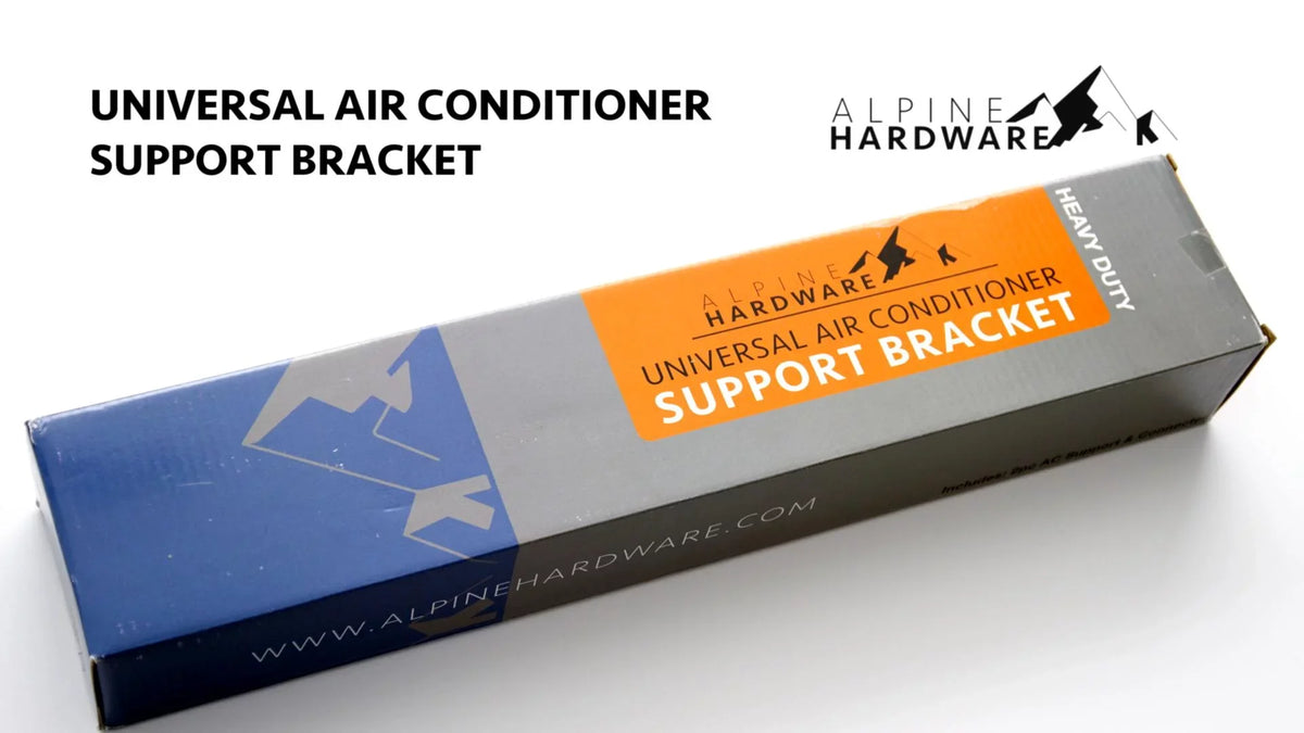 Support for Window Conditioner Up 24000 HARDWARE Air BTU - Window Bracket - Air Conditioner - Universal lbs. Heavy-Duty (Heavy Support AC 180 AC BTU AC ALPINE 12000 to to Units Duty)