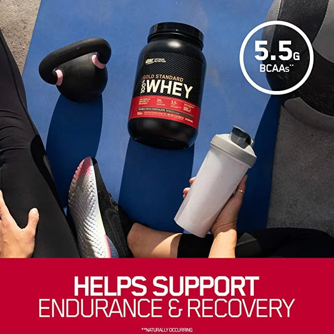 14 Whey 1 100% Gold Rich Optimum Standard Servings Powder, Nutrition, lb, Double Chocolate, Protein