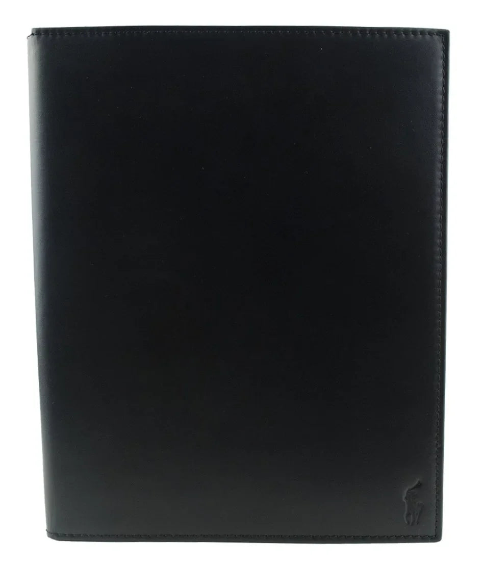 Case Tablet iPad, Lauren Leather Black) (For Polo Genuine Ralph Original