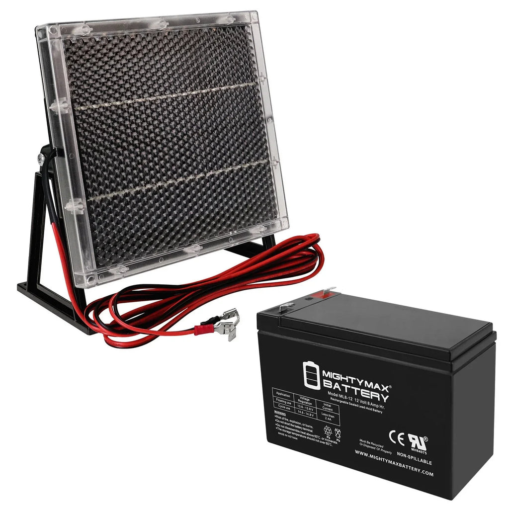 12V Panel 8AH for Solar + Battery 12V Mobility TravelMate