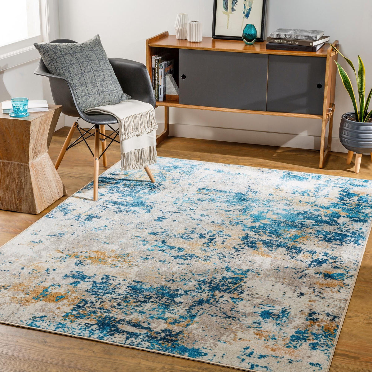 Mark&Day Rug Teal (7'10" x Washable Area Modern Area Rugs, Ulen 8x10 10'6")