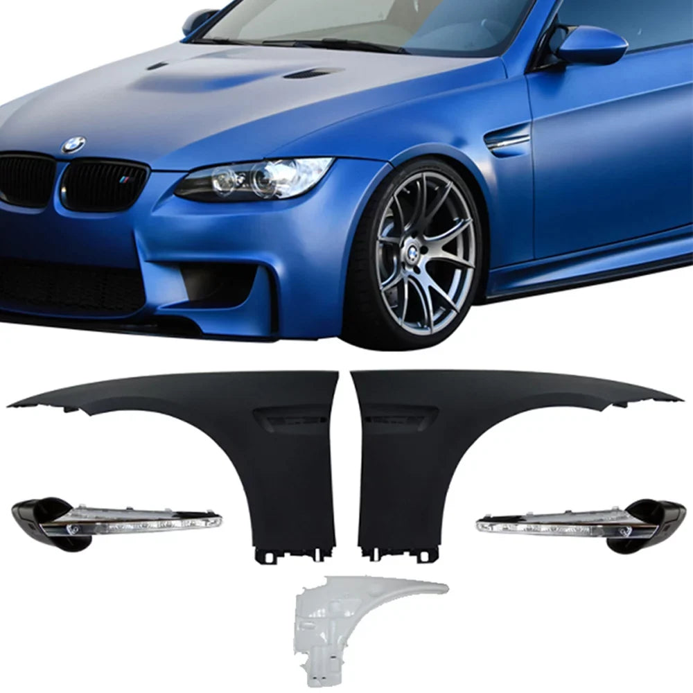 Ikon With Complete Motorsports Vent Front Conversion Fender E92 2Dr Compatible with Signal 07-13 LED M3 Side