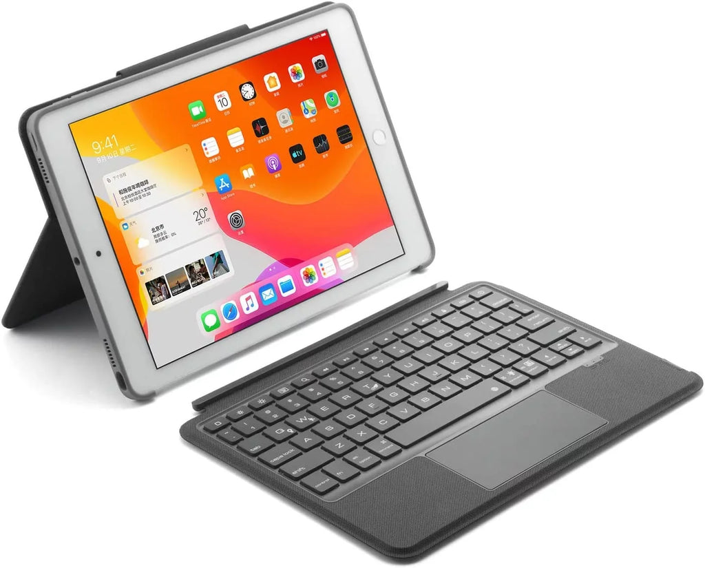 Black 2020 2021 Detachable inch Case Trackpad, for 3rd iPad Generation Keyboard 10.2 iPad New 2017, Gen/Pro Gen / 10.5" Magnetic Multi-Touch 2019 9th / Bluetooth / Air Keyboard iPad Backlit 8th 7th