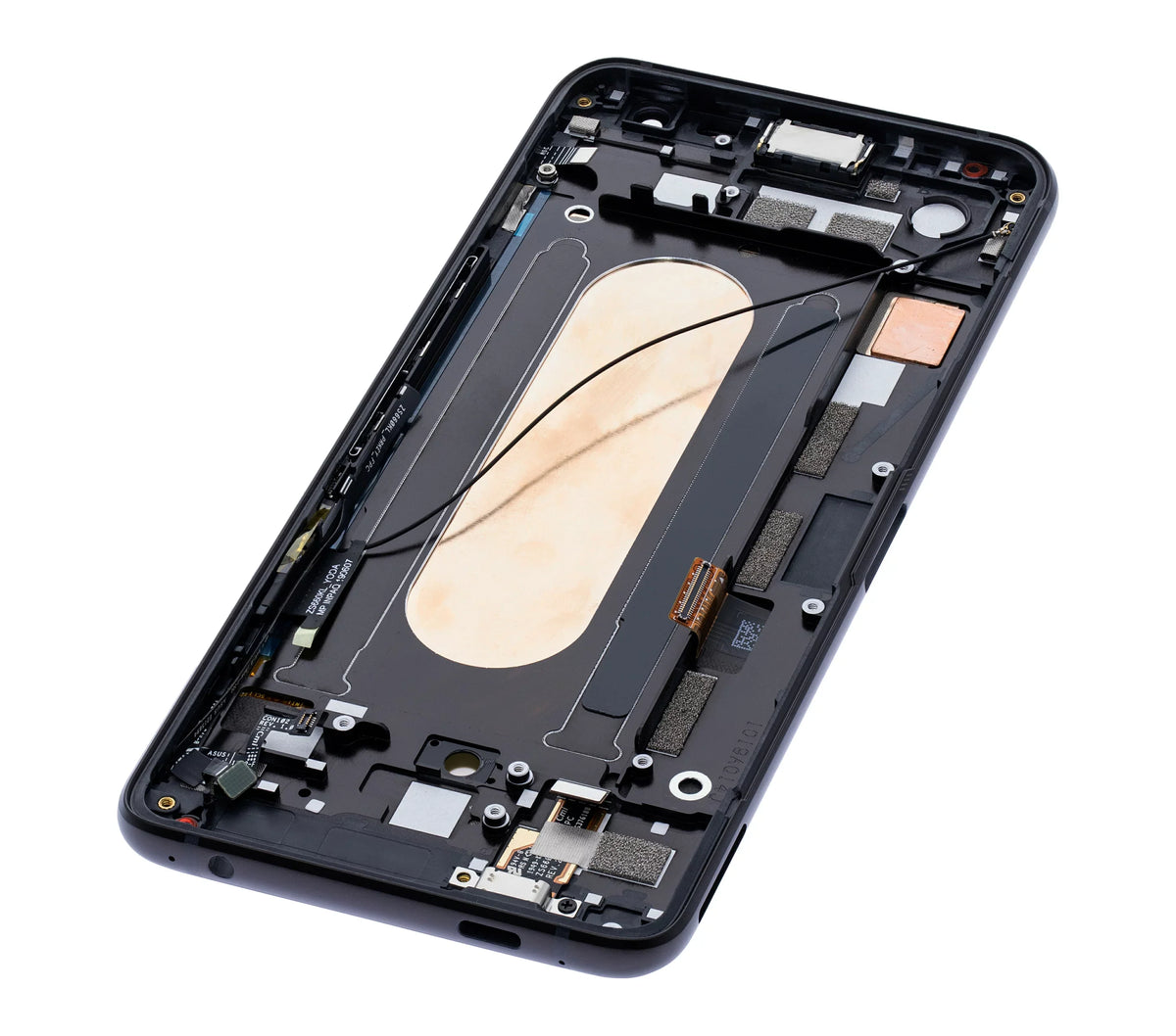 (Matte (ZS660KL) Replacement Asus Black) With (Refurbished) Frame Assembly For 2 Phone Compatible OLED ROG