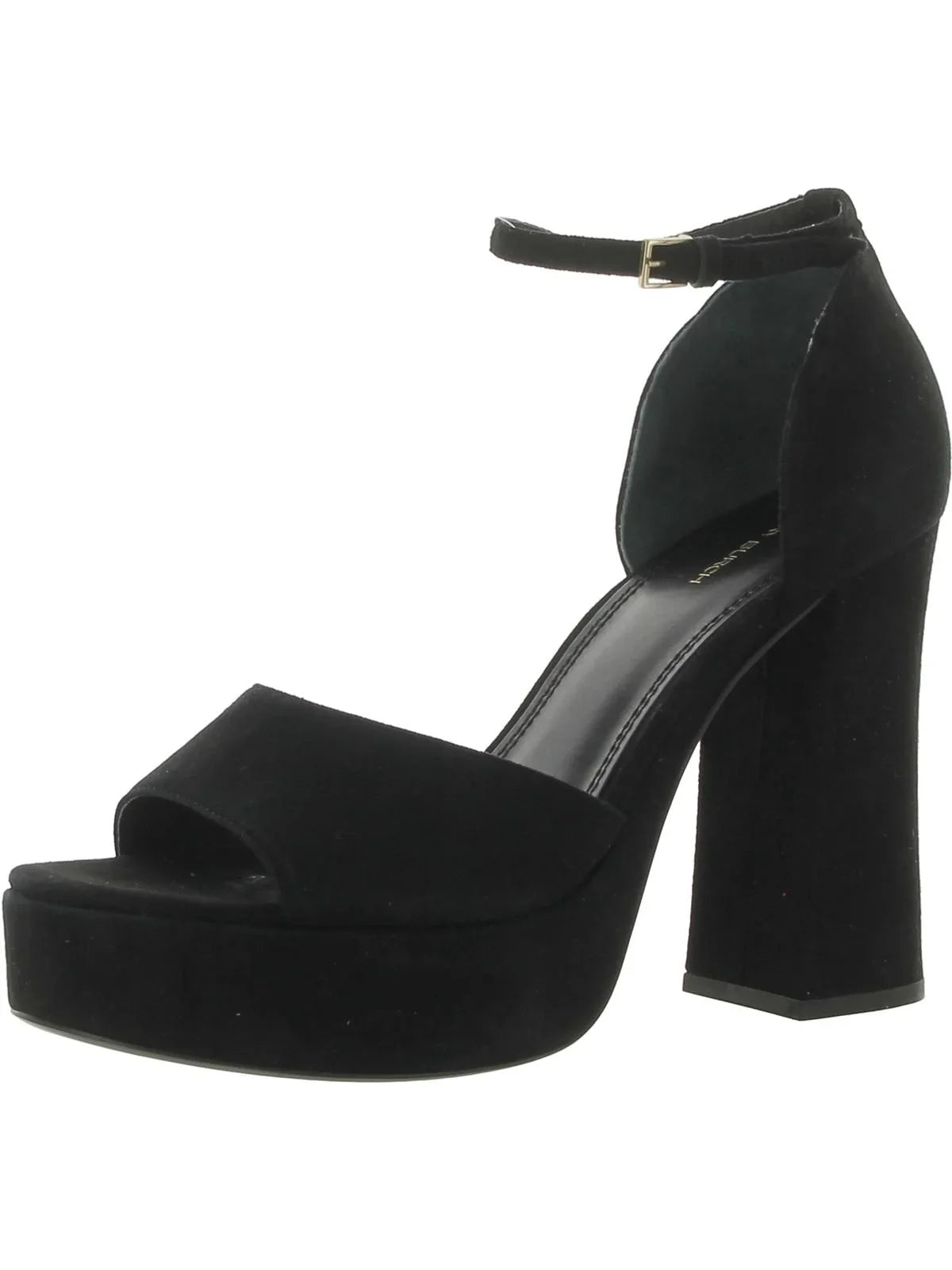 Tory Burch Platform Suede Strp Sandals Womens Ankle