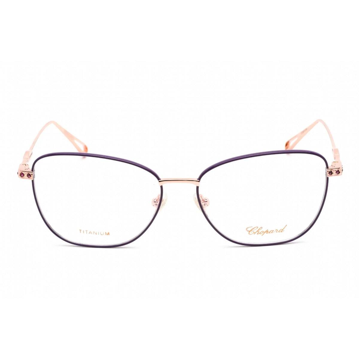 08MZ Gold VCHD52S Copper Chopard Shiny Eyeglasses Women's Metal