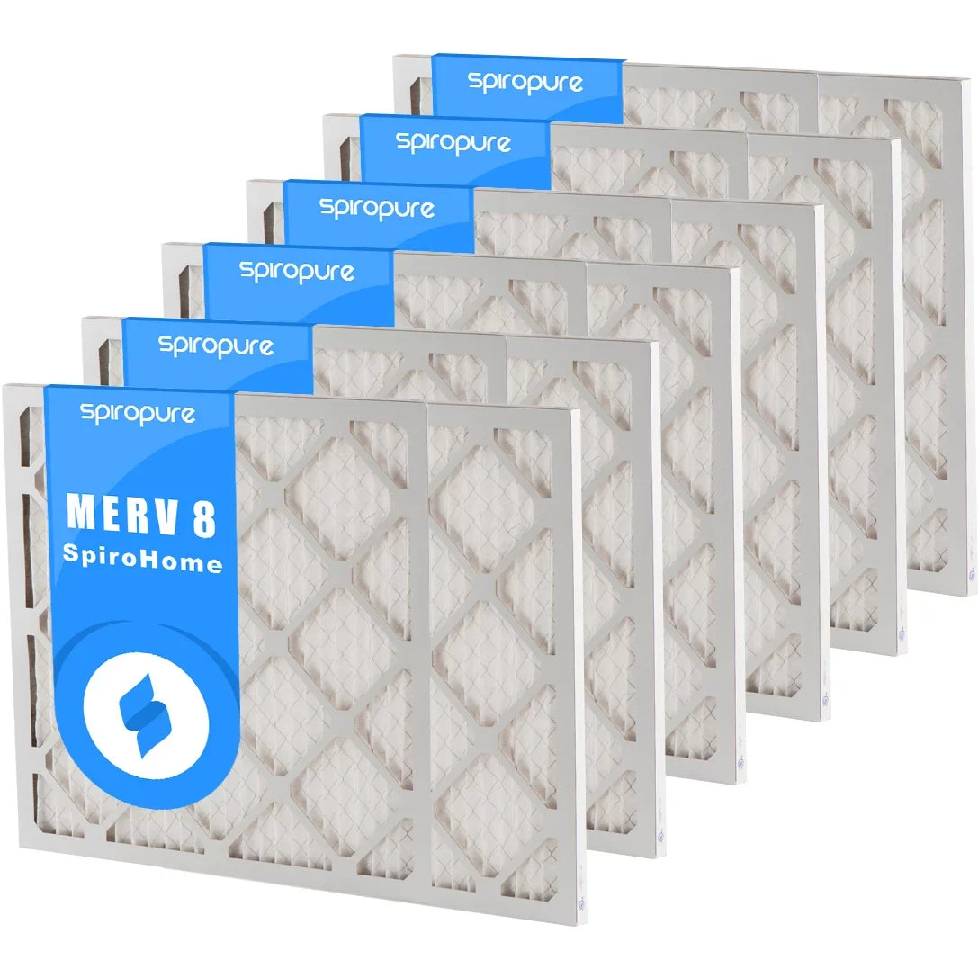 in Filters 8 MERV 20X36X1 - (6 Air Pleated Made SpiroPure USA Pack)