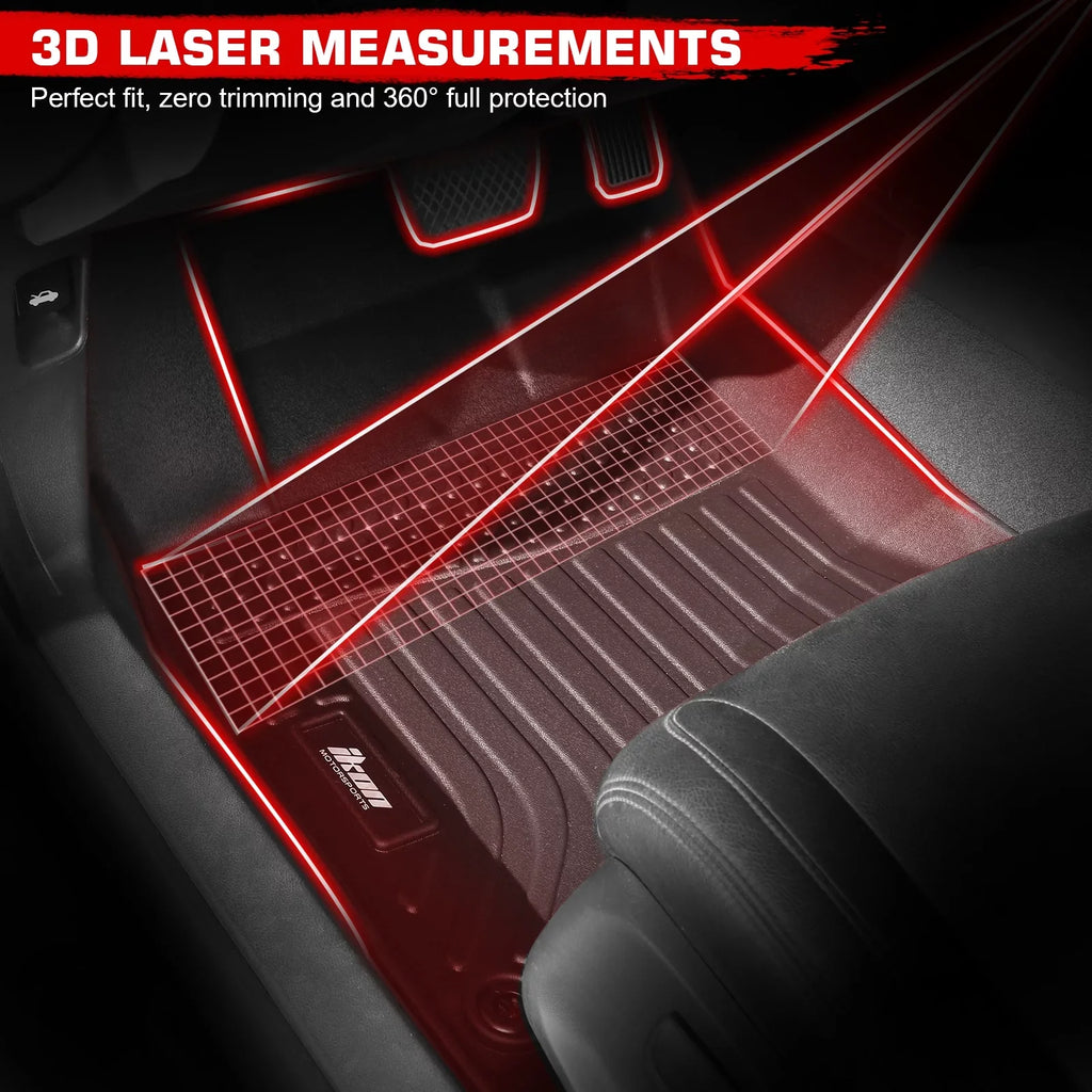 climate Protection Molded 2nd Black HR-V, Row Compatible Ikon Cover Protector Cargo Honda Tray Motorsports Front Boot Liner Pad Mats Carpets Floor Mat All 3D With 1st Rear 2023-2024 Trunk & TPE