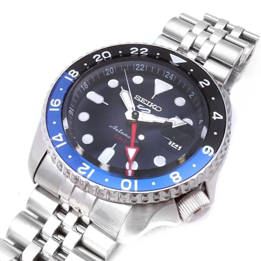 Bezel Blue and Watch Black 5 Seiko GMT