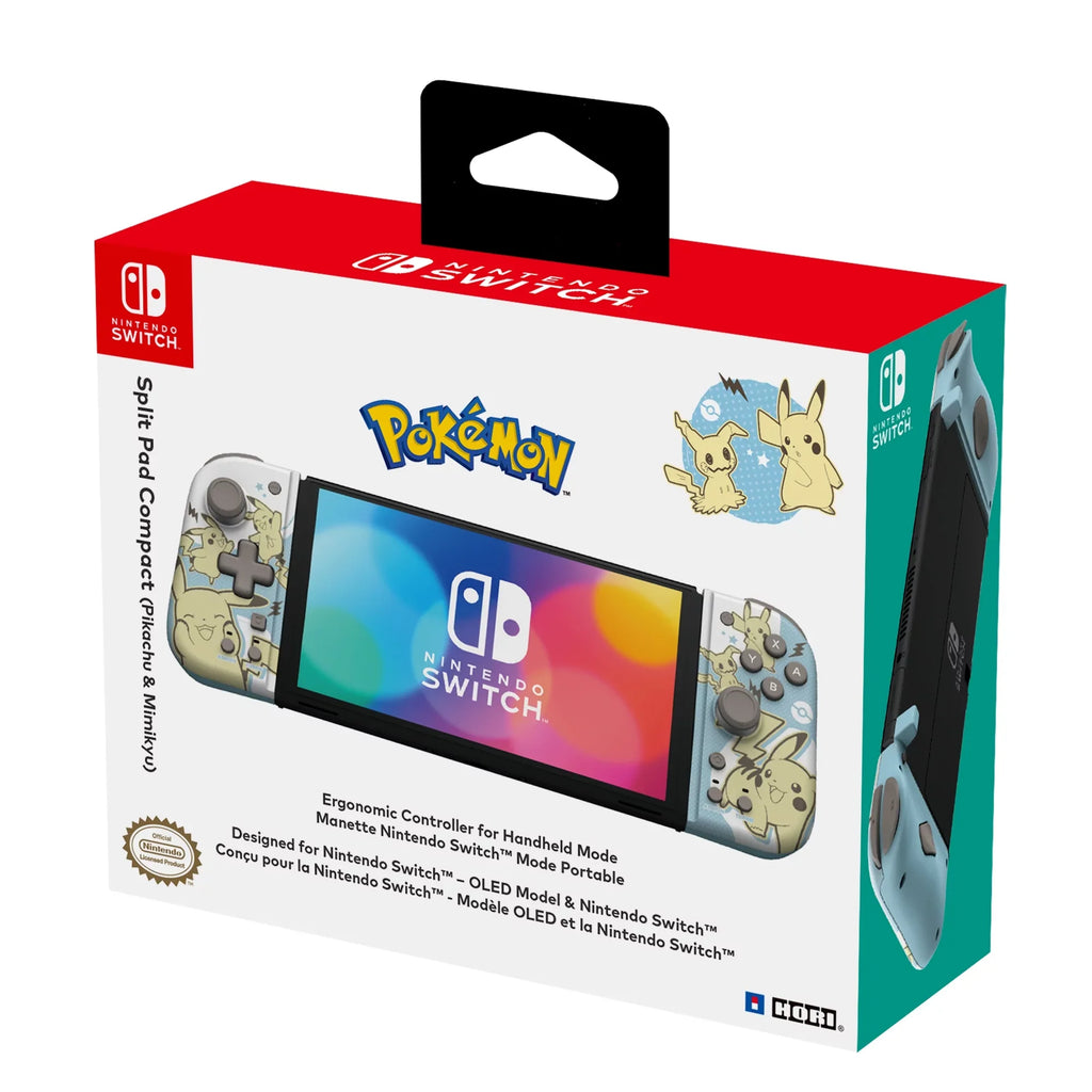 and Switch for Video Game Compact Pad Mode - Handheld Pokémon HORI Nintendo Mimikyu Controller Split Pikachu