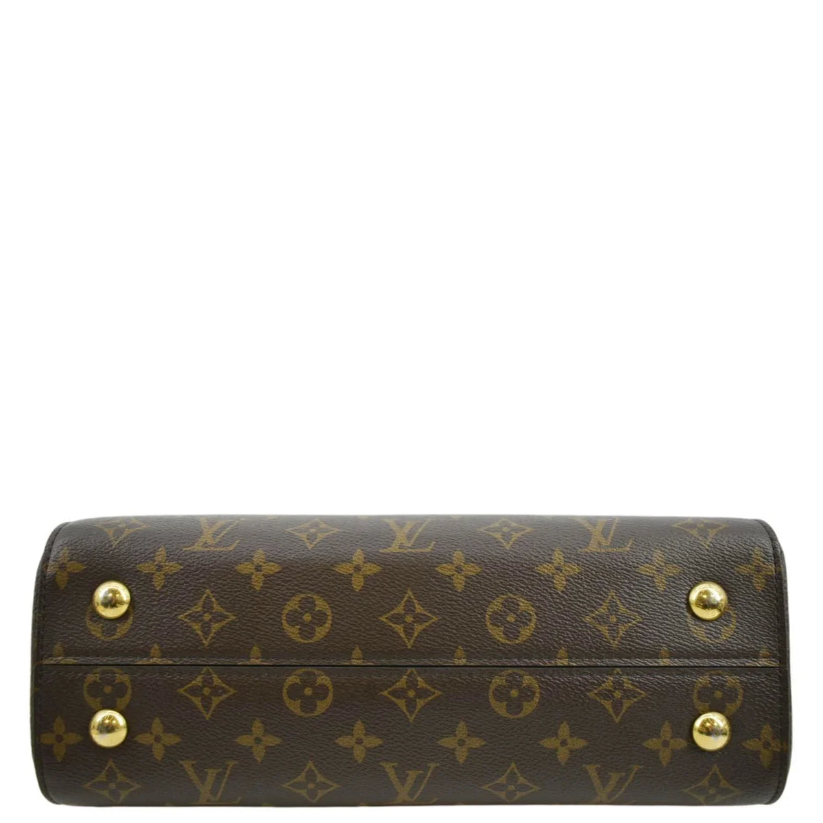 Cluny Monogram Shoulder Canvas Pre-owned Brown MM Bag