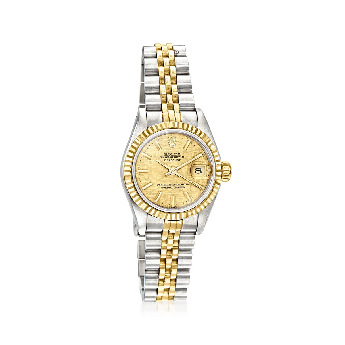 Women's Steel Stainless Gold Automatic Datejust Adult Pre-Owned Ross-Simons 18kt Watch, Women's, 26mm and Yellow