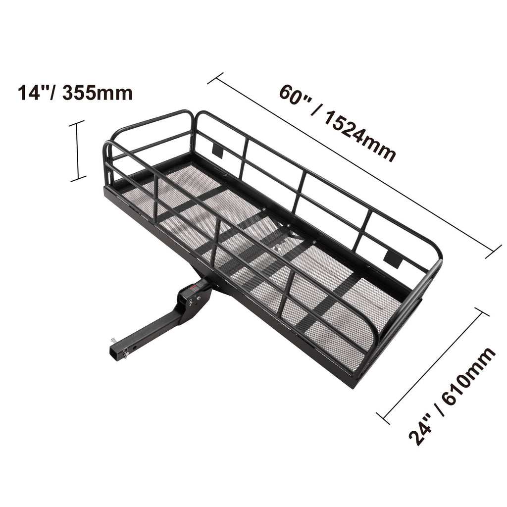 Hitch Fits Carrier SKYSHALO Stabilizer Mount 400lb 2" Cargo Receiver 60x24x14in &