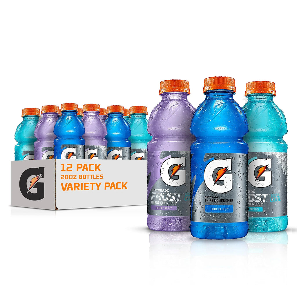 Pack - 20 Ounce Quencher Variety Pack, Of 3-Flavor Fl Original 12 Gatorade Thirst Frost