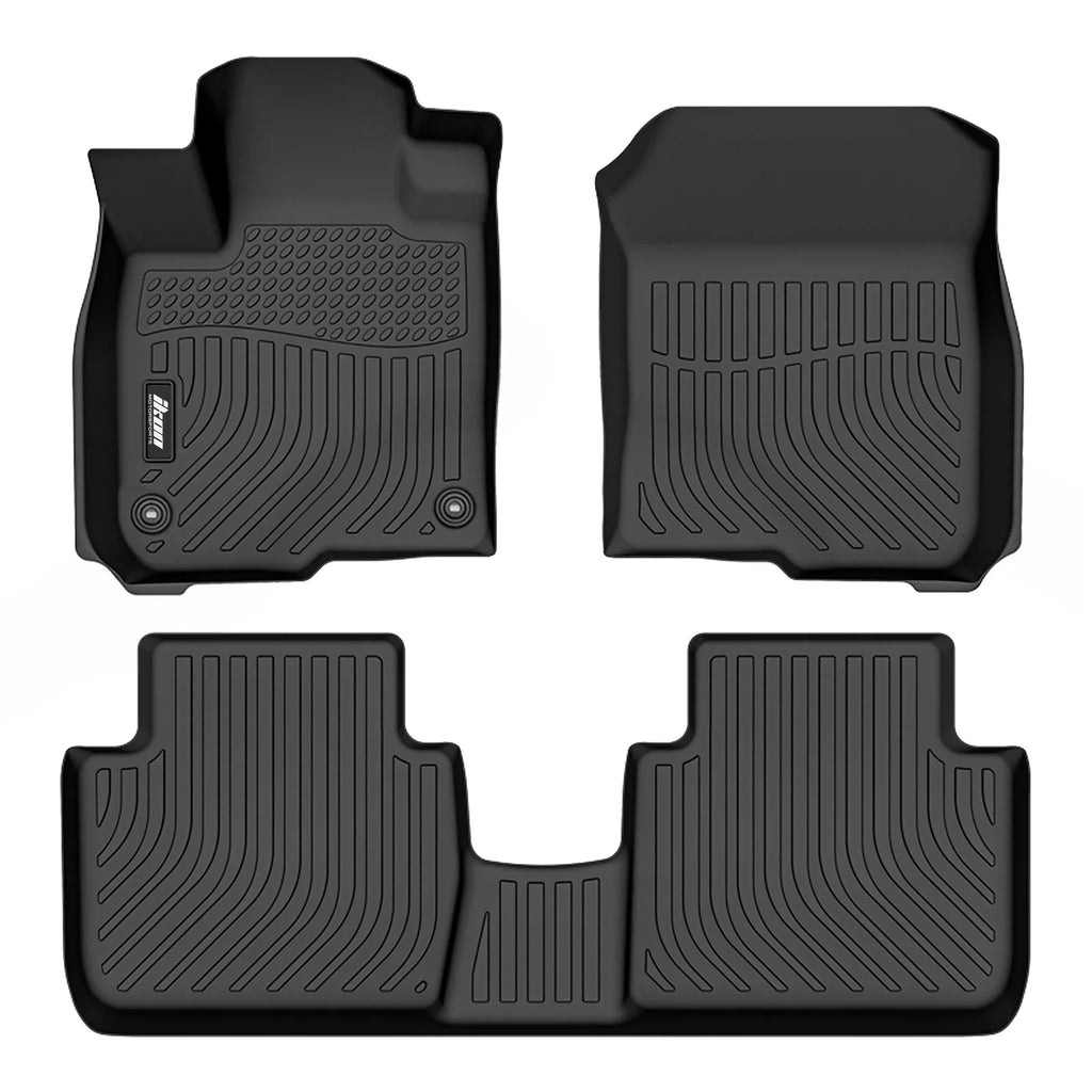 climate Protection Molded 2nd Black HR-V, Row Compatible Ikon Cover Protector Cargo Honda Tray Motorsports Front Boot Liner Pad Mats Carpets Floor Mat All 3D With 1st Rear 2023-2024 Trunk & TPE