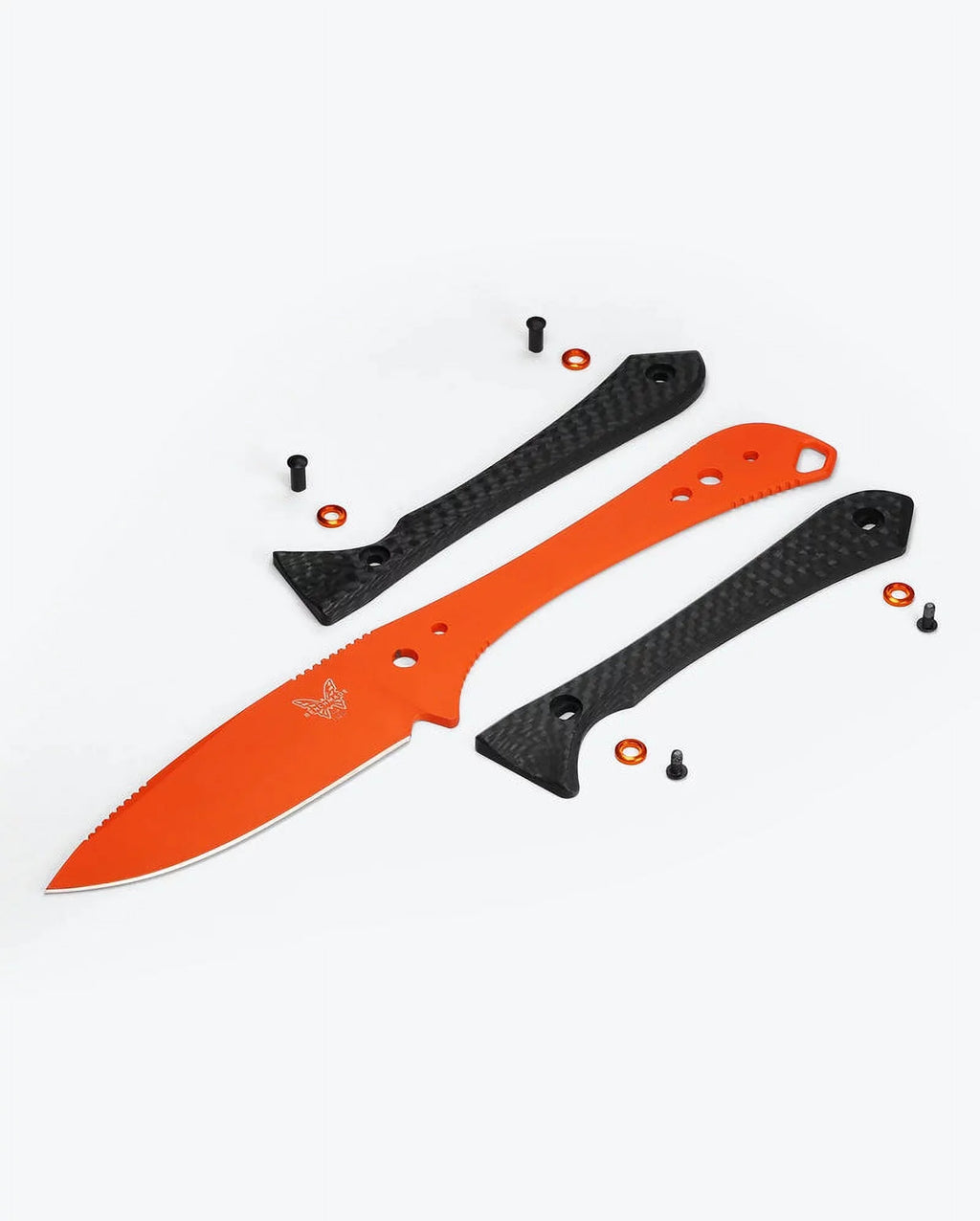 Knife Orange CPM-S90V Altitude 15201OR Blade Cerakote Benchmade Fiber Carbon 3.08" Fixed Handle
