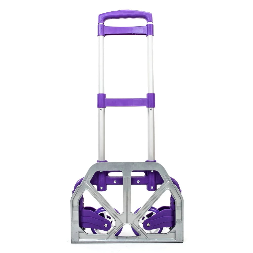 Truck BMTBUY Push Trolley Purple Portable Cart Dolly Luggage Aluminium Collapsible Folding Hand