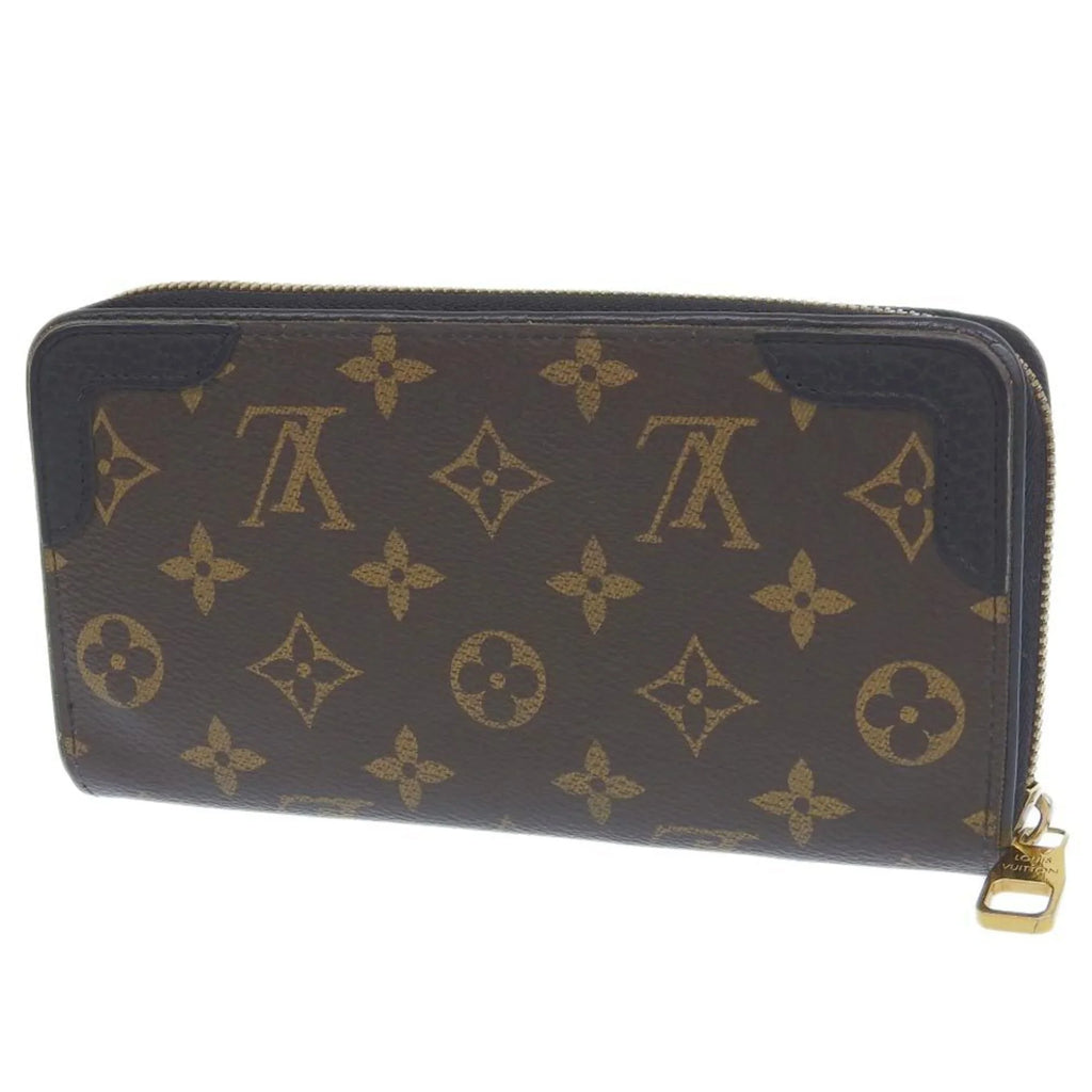Monogram Retiro Round (Good) Zippy Pre-Owned Noir M61855 Wallet Long