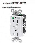 SLIM GFWT1-HGW HG Leviton WR TR 15A GFCI