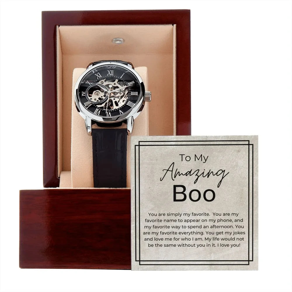 Watch Be Life Him - Watch Not Men's + My - Box Openwork for Gift Same Would The