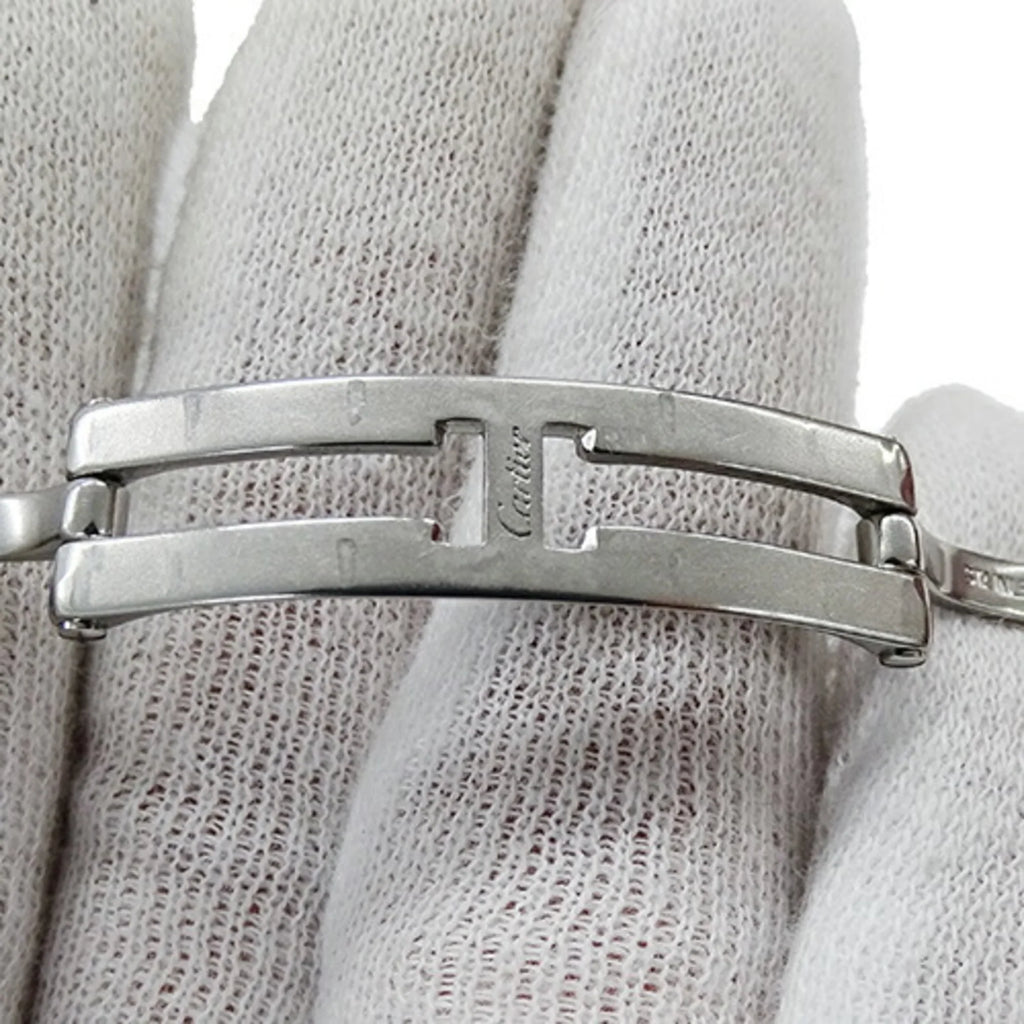 Stainless Ladies SS Steel Date Silver Quartz W62016V3 Cartier Pre-Owned (Fair) SM Roadster Polished Watch