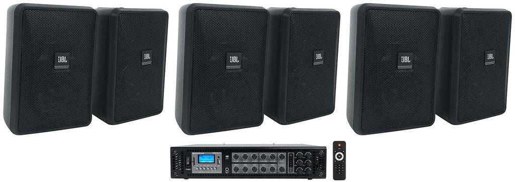 Speakers + JBL Control Wall Indoor/exterior 3" Amp 23-1 70v (6) Commercial Black