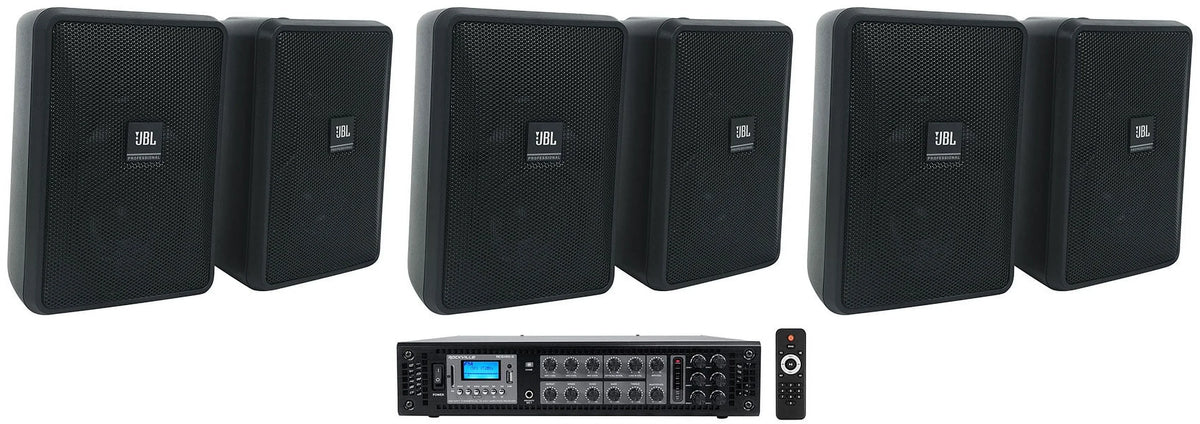 Speakers + JBL Control Wall Indoor/exterior 3" Amp 23-1 70v (6) Commercial Black