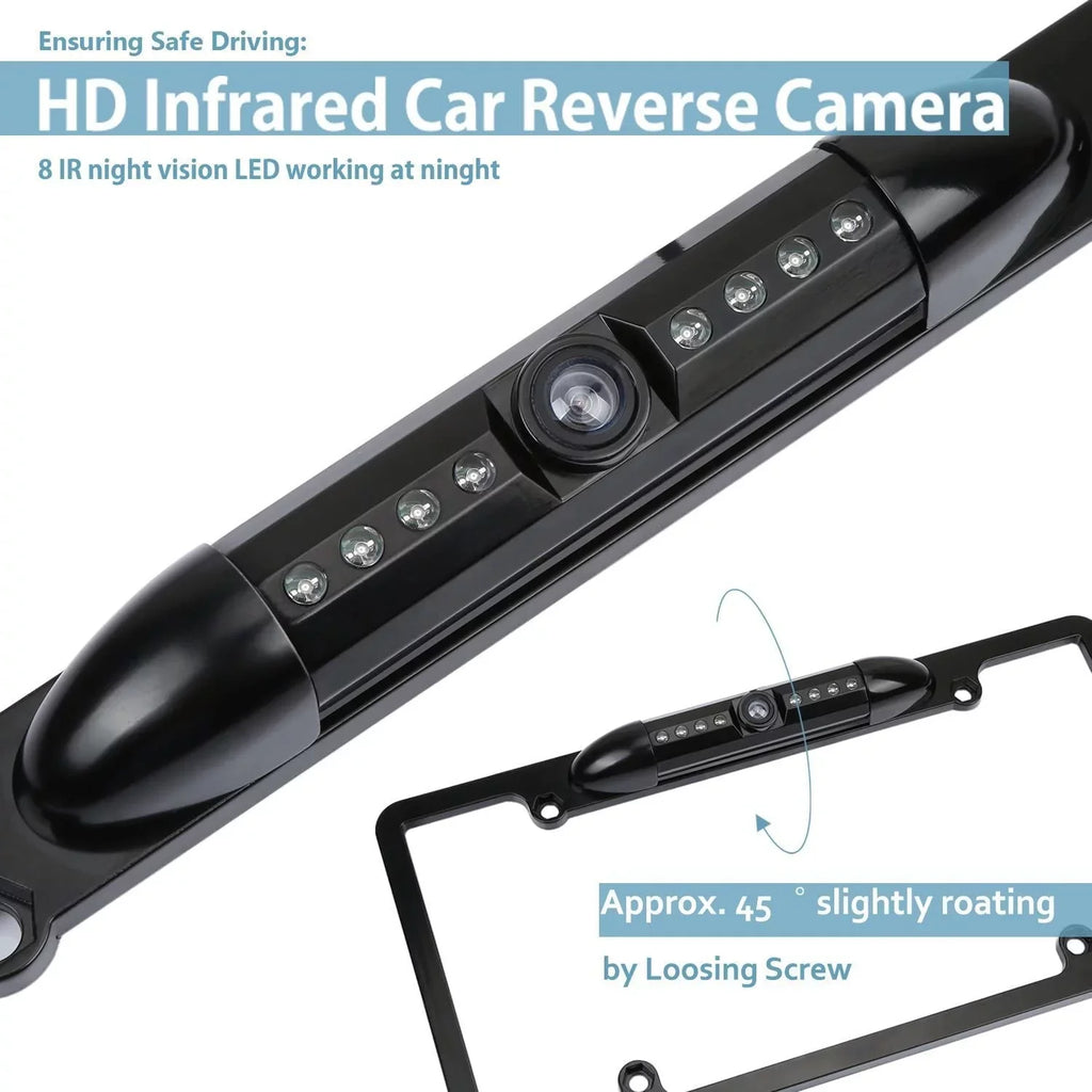 Compatible DMH-160BT AVH-210EX Vision with Backup Rear Plate DMH-100BT License 170° Car Camera Waterproof DMH1770NEX Pioneer View HD Angle Night AVH-2550NEX DMH-WT8600NEX Radio AVH-120BT CAM108